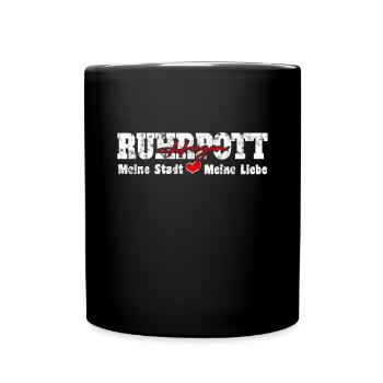 Ruhrpott Hagen Meine Stadt meine Liebe Herz - Tasse einfarbig - Schwarz - Vorne
