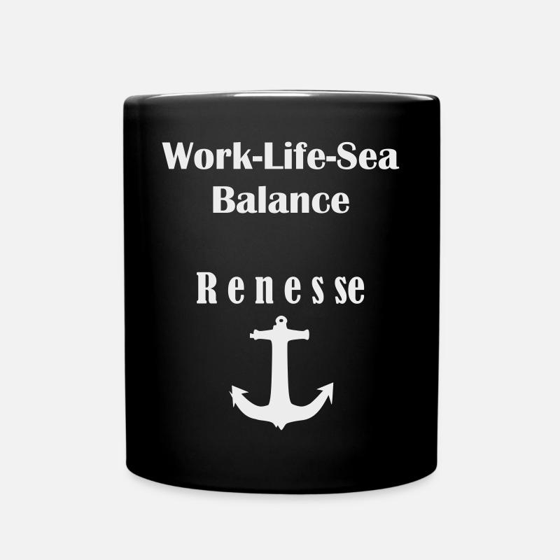 Work Life Sea 2023 - Tasse einfarbig - Schwarz