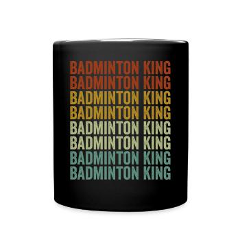 Badminton König Badminton König - Tasse einfarbig - Schwarz - Vorne