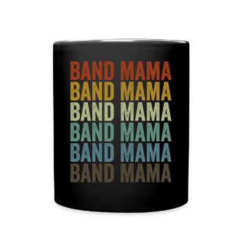 Band Mama Saxophone Mama - Full Colour Mug - black - Front