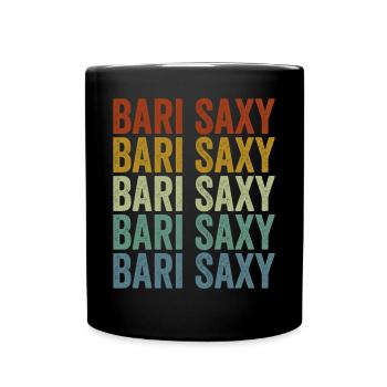 Bari Saxy Saxophone Baryton Bari Saxophoniste - Mug uni - noir - Devant