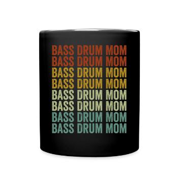 Grosse Caisse Maman Batteur Batteur Maman Batterie S - Mug uni - noir - Devant