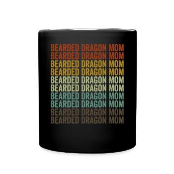 Bearded Dragon Mama Bearded Lizard Lovers Mama - Full Colour Mug - black - Front