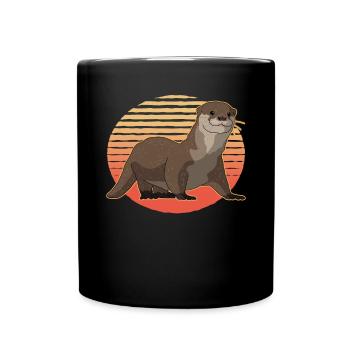 Otter Sea Otter Otter Gift - Full Colour Mug - black - Front