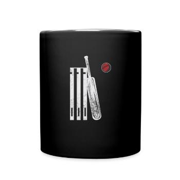 Cricket Sport Cricket Bat Team Gift - Full Colour Mug - black - Front