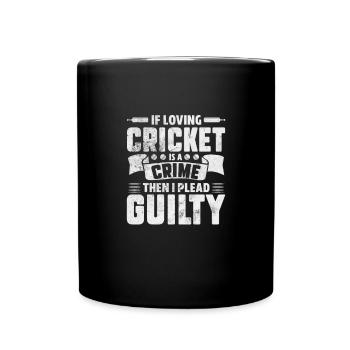 Cricket Sport Cricket Bat Team Gift - Full Colour Mug - black - Front