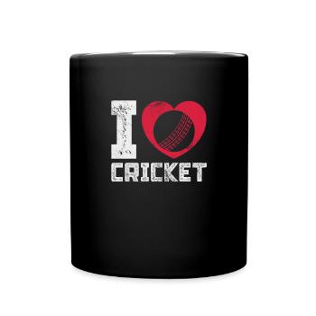 Cricket Sport Cricket Bat Team Gift - Full Colour Mug - black - Front