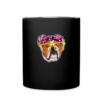 Bouledogue anglais Cadeau de chien bouledogue anglais - Mug uni - noir - Devant