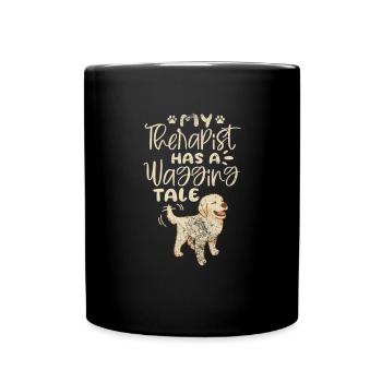 Golden Retriever - Tasse einfarbig - Schwarz - Vorne