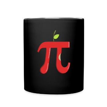 Apple Pi - Professeur de mathématiques amusant pour le Pi Day - Mug uni - noir - Devant