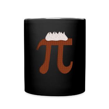 Chocolate Pi - Funny Math Teacher for Pi Day - Full Colour Mug - black - Front