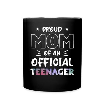Fière maman d’un adolescent officiel de 13 ans. - Mug uni - noir - Devant