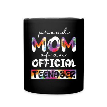 Fière maman d’un adolescent officiel de 13 ans. - Mug uni - noir - Devant