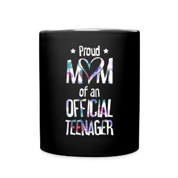 Fière maman d’un adolescent officiel de 13 ans. - Mug uni - noir - Devant