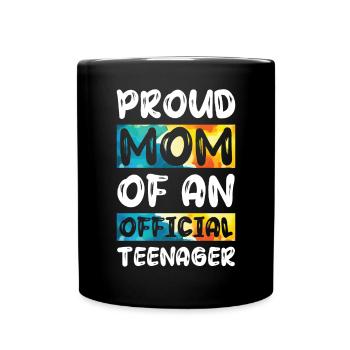 Fière maman d’un adolescent officiel de 13 ans. - Mug uni - noir - Devant