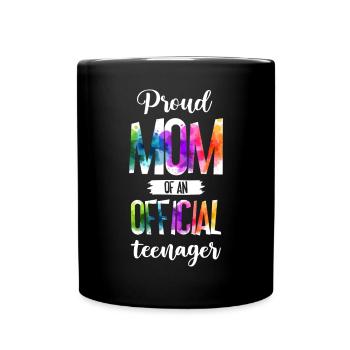 Fière maman d’un adolescent officiel de 13 ans. - Mug uni - noir - Devant