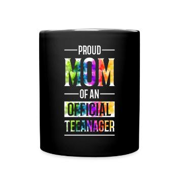 Fière maman d’un adolescent officiel de 13 ans. - Mug uni - noir - Devant