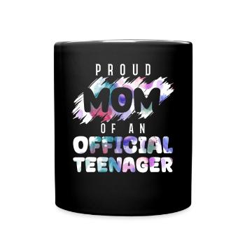 Fière maman d’un adolescent officiel de 13 ans. - Mug uni - noir - Devant