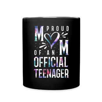Fière maman d’un adolescent officiel de 13 ans. - Mug uni - noir - Devant