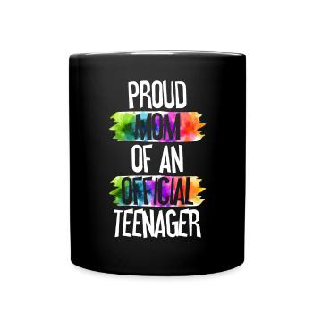 Fière maman d’un adolescent officiel de 13 ans. - Mug uni - noir - Devant