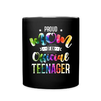 Fière maman d’un adolescent officiel de 13 ans. - Mug uni - noir - Devant