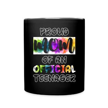 Fière maman d’un adolescent officiel de 13 ans. - Mug uni - noir - Devant