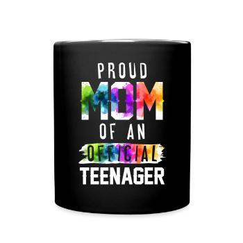 Fière maman d’un adolescent officiel de 13 ans. - Mug uni - noir - Devant
