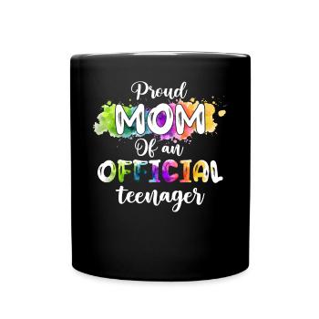 Fière maman d’un adolescent officiel de 13 ans. - Mug uni - noir - Devant