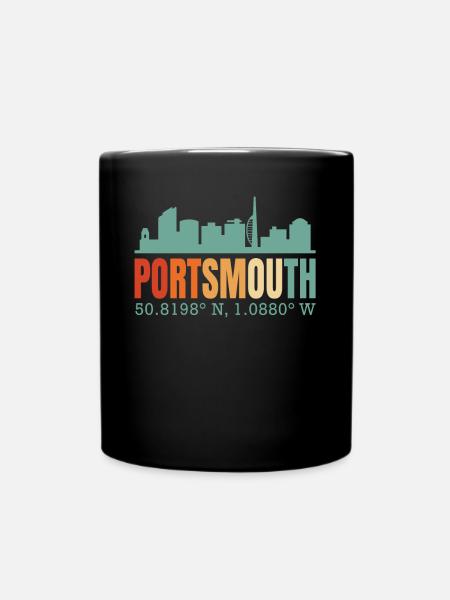 Portsmouth - Tasse einfarbig - Schwarz