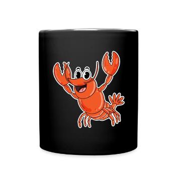 Lobster Kids Motif - Full Colour Mug - black - Front