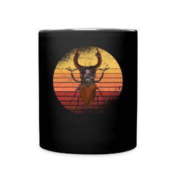 Insekten-Entomologie Zukunft Entomologe Retro - Tasse einfarbig - Schwarz - Vorne