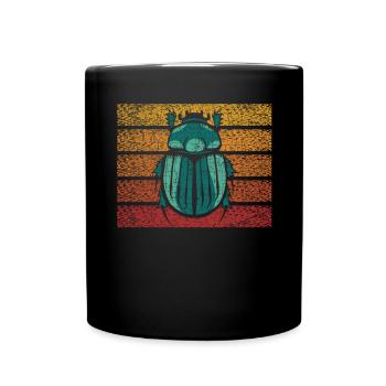 Insekten-Entomologie Zukunft Entomologe Retro - Tasse einfarbig - Schwarz - Vorne