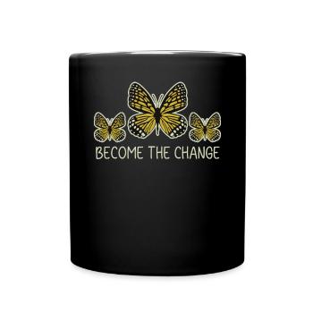 Werden Sie der Change Butterfly Insect Entomology Bug - Tasse einfarbig - Schwarz - Vorne