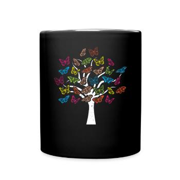 Entomologie des insectes papillons Futur entomologiste - Mug uni - noir - Devant