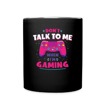 Nicht Stören Gaming Lustiger Spruch - Tasse einfarbig - Schwarz - Vorne