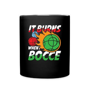 Petanque Petanque Boccia Bocce Boule für einen - Tasse einfarbig - Schwarz - Vorne