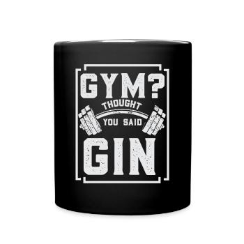 Bodybuilder Kraftsport Fitness Motiv - Tasse einfarbig - Schwarz - Vorne