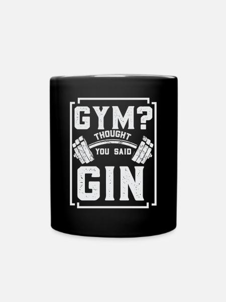 Bodybuilder Kraftsport Fitness Motiv - Tasse einfarbig - Schwarz