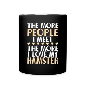 Hamster Lover Hamster Cadeau - Mug uni - noir - Devant