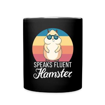 Hamster Liebhaber Hamster Geschenk - Tasse einfarbig - Schwarz - Vorne