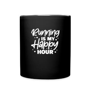 Run - Full Colour Mug - black - Front
