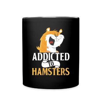 Hamster Liebhaber Hamster Geschenk - Tasse einfarbig - Schwarz - Vorne