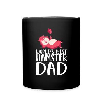 Hamster Liebhaber Hamster Geschenk - Tasse einfarbig - Schwarz - Vorne