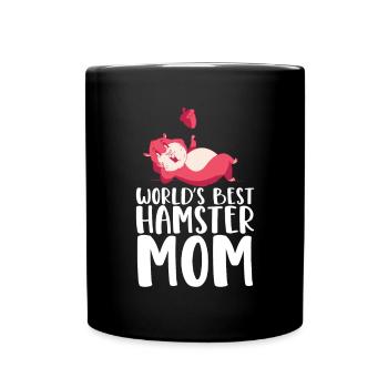 Hamster Liebhaber Hamster Geschenk - Tasse einfarbig - Schwarz - Vorne