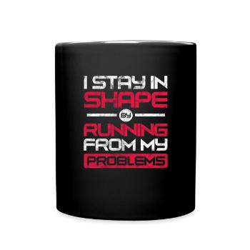 Running Runner Jogging Jogging Runner Cadeau - Mug uni - noir - Devant