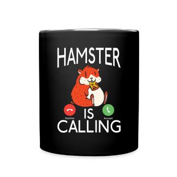 Hamster Liebhaber Hamster Geschenk - Tasse einfarbig - Schwarz - Vorne