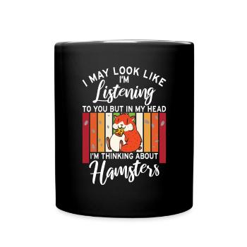 Hamster Lover Hamster Gift - Full Colour Mug - black - Front