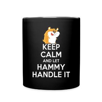 Hamster Liebhaber Hamster Geschenk - Tasse einfarbig - Schwarz - Vorne