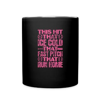 Softball - Mug uni - noir - Devant
