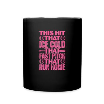 Joueur de softball Baseball Sport Pitcher Cadeau - Mug uni - noir - Devant